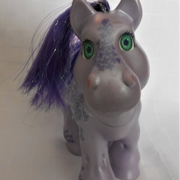 Vintage CPK 1992 CABBAGE PATCH KIDS Purple Springsong Shimmer Pony 6" Hasbro - Picture 2 of 3